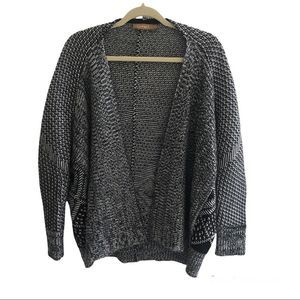 Women's Black and White Cardigan